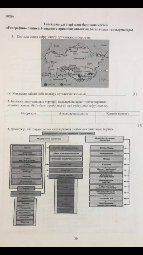 География 8 класс 4 токсан