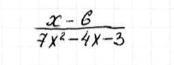 При каких значениях переменной имеет смысл выражение x-6\7x^2-4x-3