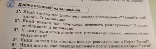 Відповісти на запитання. 1-5 будь ласка)