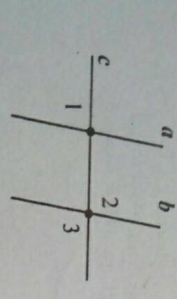 На рисунке прямые а и b - параллельные, с - секущая. угол 1 + угол 2 + угол 3 = 342 °. Найти градусн