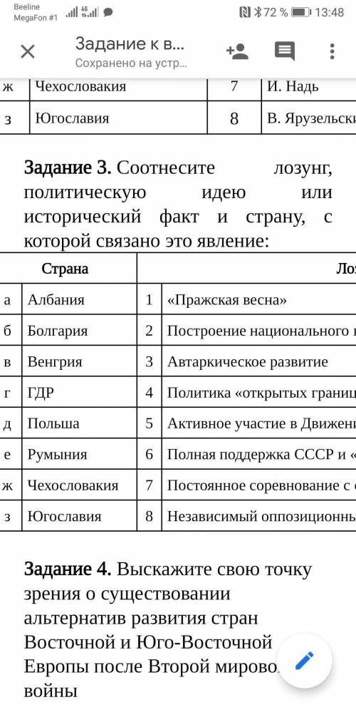 Соотнесите лозунг, политическую идею или исторический факт и страну, с которой связано это явление: