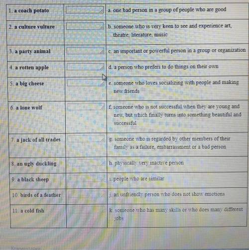 Match the phraseological units to describe people on the left with the explanations on the right1.