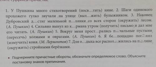 Образуйте от глаголов, данных в скобках, страдательные причастия времени, согласуйте их