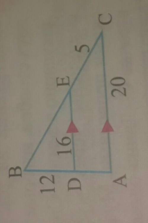 По рисунку найдите:1) Периметры АВС и DBE.2) Коэффициент подобия.3) Периметр трапеции DЕС.​