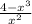 \frac{4-x^{3} }{x^{2} }