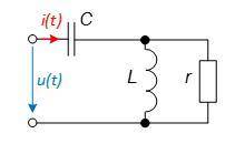 Входное напряжение u(t) = 60 + 80 sin (ωt - 40°) В. Параметры элементов цепи: r = 30 Ом, L = 80 мГн