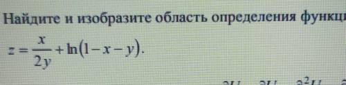 Найдите и изобразите область определения функции.​