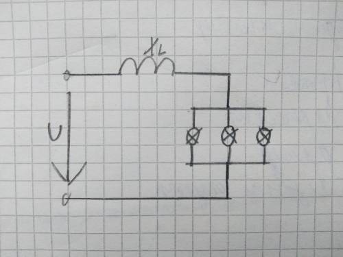 Как изменится напряжение на участках цепи при выключении одной из ламп?