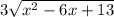 3\sqrt{x^{2} -6x +13