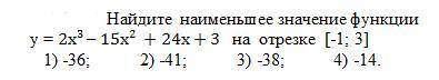 Найдите наименьшее значение функции