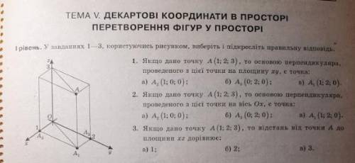 Декартовые координаты в пространстве