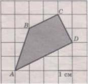 Найдите площадь трапеции ABCD. Размер каждой клетки 1 см х 1 см. ответ дайте в квадратных сантиметр