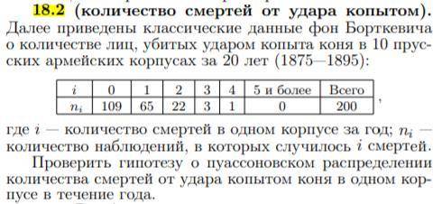 Математическая статистика. Распределение Пуассона