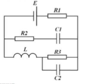 В цепи постоянного тока, изображенной на рисунке, R1=8 Ом, R2=9 Ом, R3=3 Ом, E=20 В. Определить ток