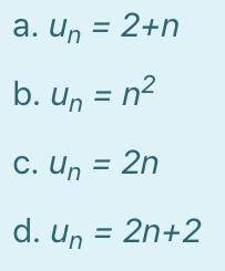 Для выражения n-го члена последовательности: и1 = 2, и2 = 4, и3 = 6, и4 = 8, … через его номер пред