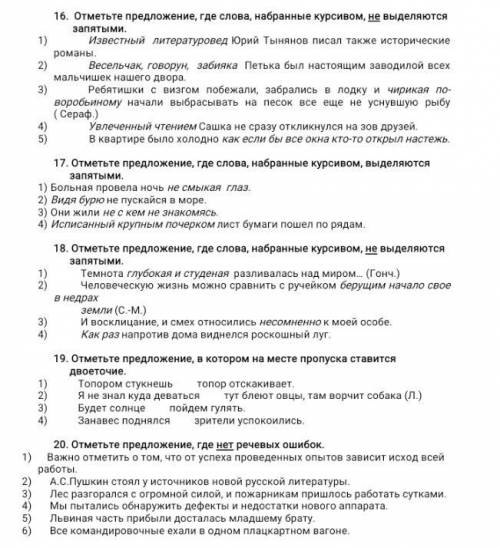 Пунктуация и речевые ошибки. Будьте внимательнее, в одном предложении просят выделить предложения в