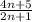 \frac{4n + 5}{2n + 1}