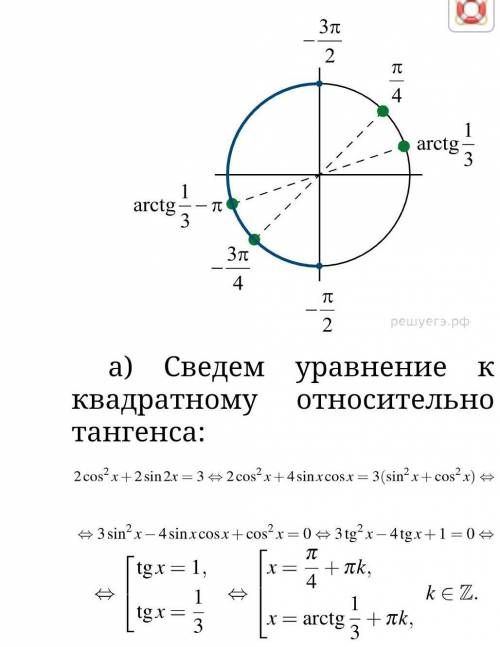 Откуда здесь взялись тангенсы?​