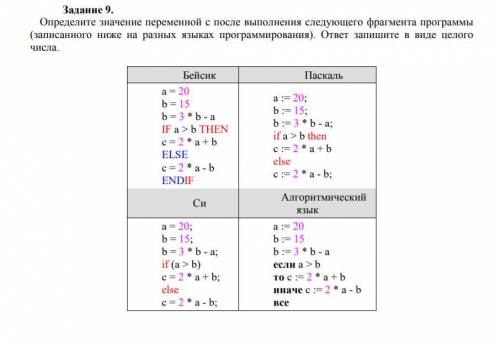 Задача по программированию