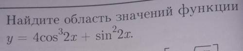 Найдите область значений функции ​