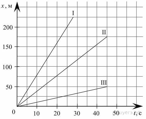 Физика 7 класс. Как по этому графику узнать, что относительно I и III тела, второе тело имеет средню