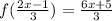 f( \frac{2x - 1}{3} ) = \frac{6x + 5}{3}