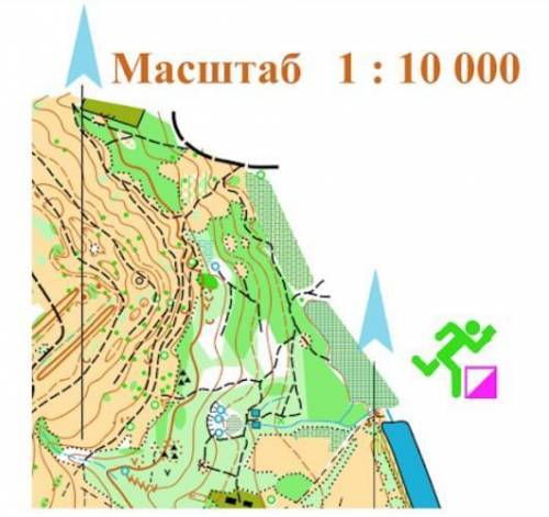  1 сантиметре на этой карте сколько метров на местности? * 10 метров1 метр100 метров1000 метров ​