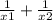 \frac{1}{x1} +\frac{1}{x2}