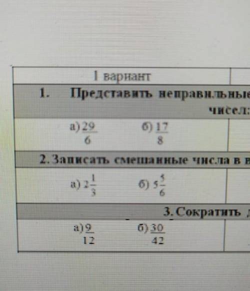 1)вы должны представить неправильную дробь в виде смешанных чисел. 2)смешанные числа вы должны предс