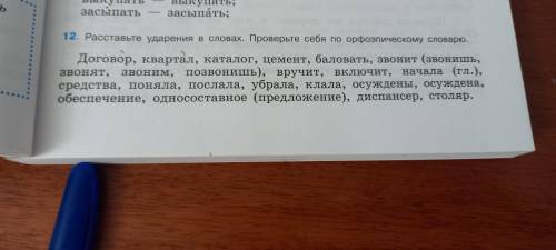 Расставьте ударения, ,,,,,,,,,,,