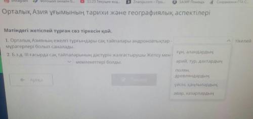 Орталык Азия андроновтықтар мүрагерлері​