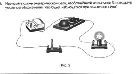 Схему можно не рисовать, что произойдет при её замыкании