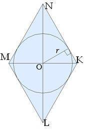 Обчисли периметр і площу ромба, якщо ∠MNK =60° і OK = 5 мм,. P=__мм S=__ √3 мм2