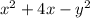 x^{2}+4x-y^{2}