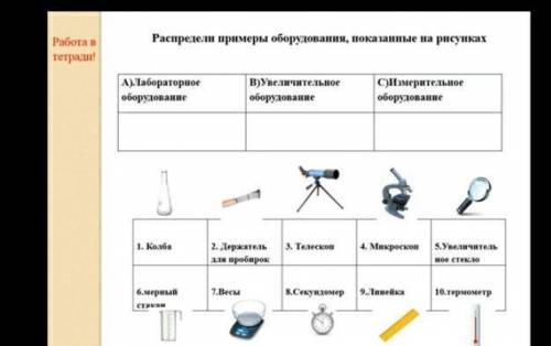 с естеством просто распределите предметы