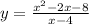 y = \frac{x^{2} - 2x - 8 }{x - 4}