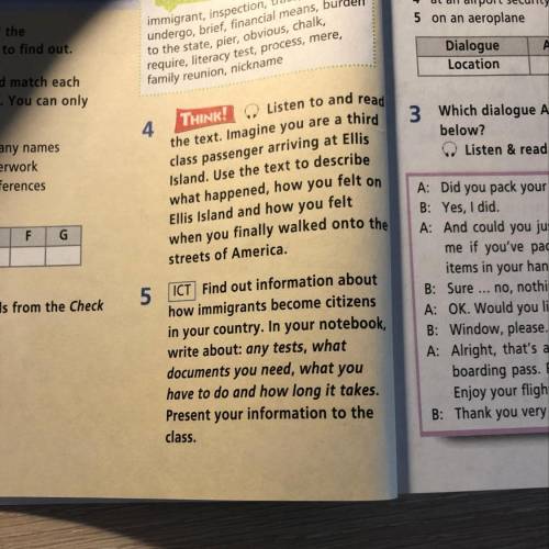 НОМЕР 5 ICT Find out information about how immigrants become citizens in your country. In your noteb