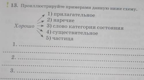 Проиллюстрируйте примерами данную ниже схему. ​