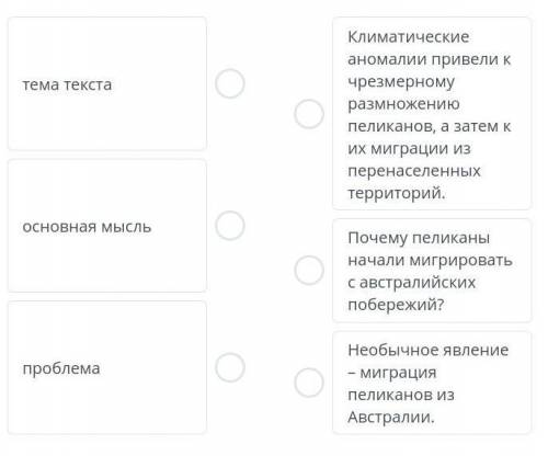 Прослушай аудиотекст. Определи, какие из утверждений являются темой текста, основной мыслью и пробле