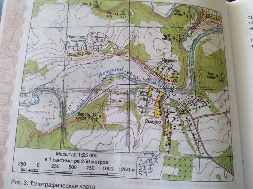 Географический объект. 2) определить азимут на отдельностоящие деревья и реку Истрица. 3) магнитный