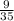 \frac{9}{35}