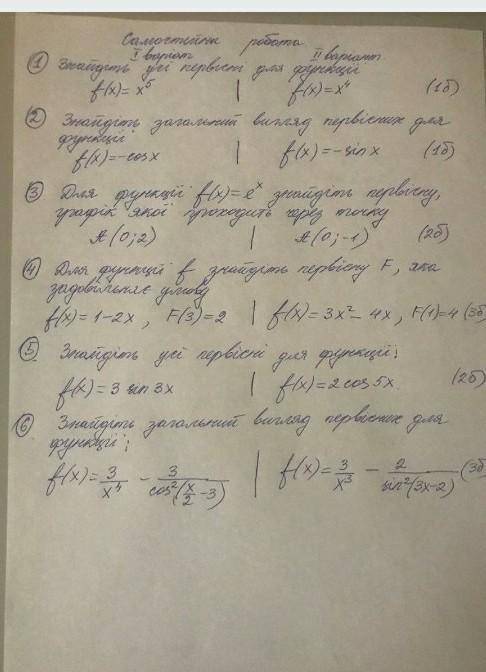 Самостоятельная работа 2 вариант