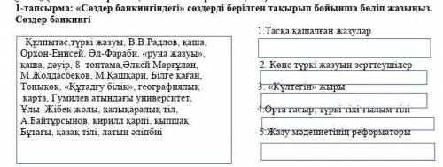 Сөздер банкингідегі сөздерді берілген тақырып бойынша бқліп жазыңыз. Сөздер банкингі​