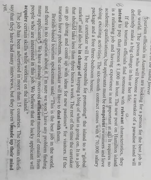 Read the text and decide if the sentences are True or false. A. Not many People have applied yet. B.