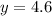 y = 4.6