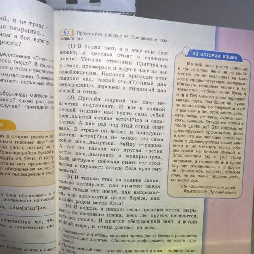 Почему жаркий час страшен для зверей и птиц найдите в тексте напишите именно предложение