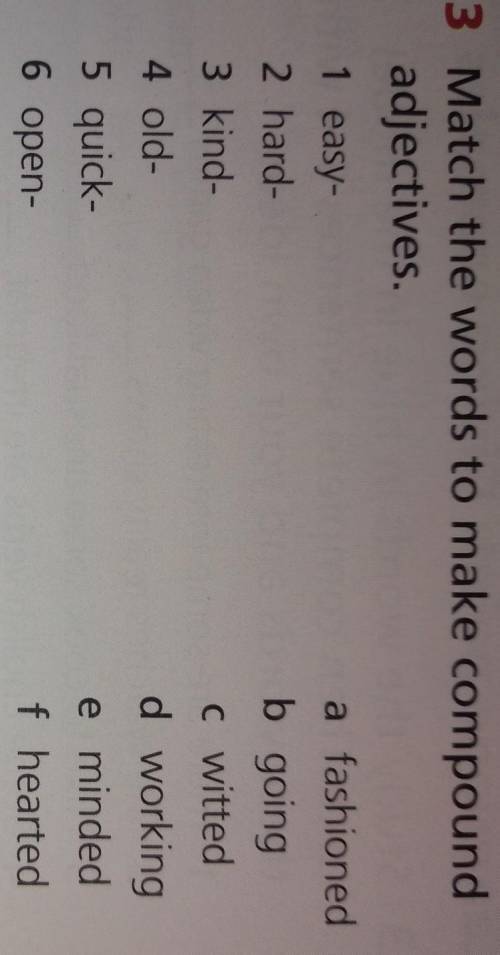 4 Choose two of the adjectives in exercise 3 to describe each of these people.• your grandfather• yo