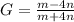 G=\frac{m-4n}{m+4n}