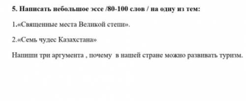 Написать небольшой эссе 80-100 слов на одну из тем​