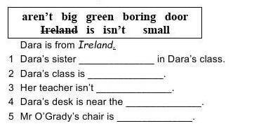 DARA'S SCHOOL My name's Dara, and I'm twelve. My family and I live on a small island in Ireland. The